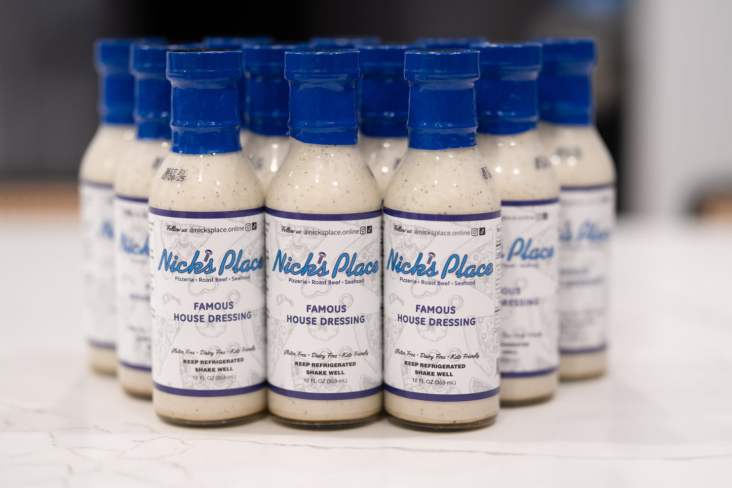 4 Pack Nick’s Place Famous House Dressing 12oz Bottles